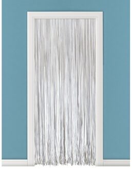 Witte kunsstof deurgordijn 230 cm - Vliegengordijnen