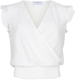 Witte Laila Top Freewear Lofty Manner , White , Dames - Xl,L,M,S,Xs