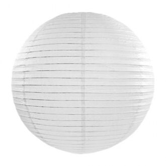 Witte lampion rond 35 cm - Feestlampionnen