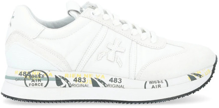 Witte leren Conny Sneaker Premiata , White , Dames - 37 Eu,36 Eu,41 Eu,39 EU