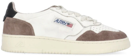 Witte Leren en Stoffen Sneakers Autry , White , Dames - 36 Eu,39 EU