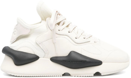 Witte Leren Kaiwa Sneakers Y-3 , White , Heren - 43 Eu,41 1/2 Eu,43 1/2 Eu,44 1/2 Eu,44 Eu,45 EU