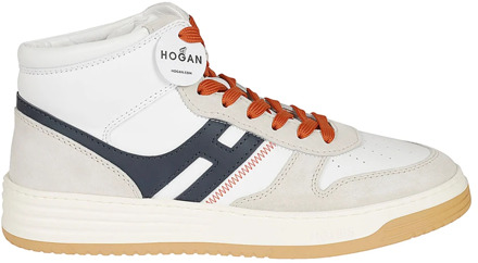 Witte Leren Sneakers Gemaakt in Italië Hogan , Multicolor , Heren - 40 1/2 Eu,41 1/2 Eu,42 1/2 EU
