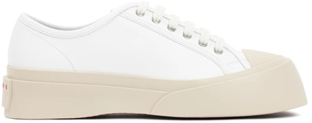 Witte Leren Sneakers Hoge Zool Marni , White , Heren - 44 Eu,43 Eu,42 Eu,45 EU