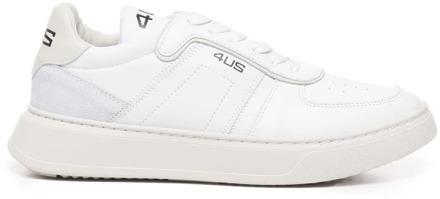 Witte Leren Sneakers met Nieten Paciotti , White , Heren - 41 Eu,42 Eu,44 Eu,45 Eu,43 EU