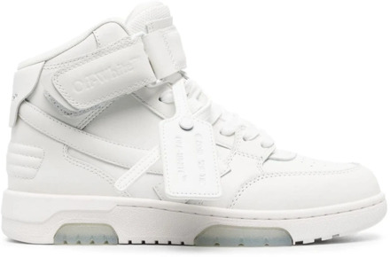 Witte Leren Sneakers Off White , White , Dames - 36 Eu,37 Eu,39 EU