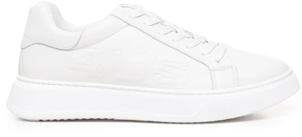 Witte Leren Sneakers Rubberen Zool Italië Paciotti , White , Heren - 45 Eu,40 Eu,44 Eu,43 Eu,41 Eu,42 EU