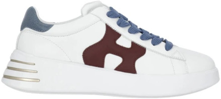 Witte Leren Sneakers voor Dames Hogan , White , Dames - 36 1/2 Eu,37 1/2 Eu,40 EU