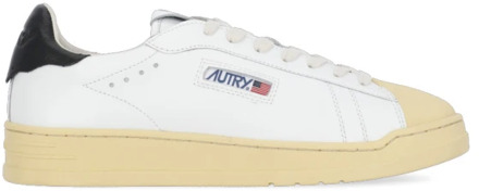 Witte Leren Sneakers voor Heren Autry , White , Heren - 44 Eu,40 Eu,42 Eu,43 Eu,41 Eu,45 EU
