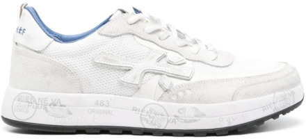 Witte Leren Sneakers voor Mannen Premiata , White , Heren - 44 Eu,43 EU
