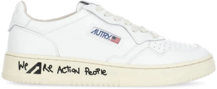 Witte Leren Sneakers voor Vrouwen Autry , Multicolor , Dames - 39 Eu,36 Eu,38 Eu,41 Eu,40 EU