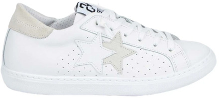 Witte Leren Ster Sneakers 2Star , White , Dames - 41 Eu,39 Eu,36 Eu,40 Eu,38 Eu,37 EU