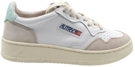 Witte Leren Suede Sneakers Autry , Multicolor , Heren - 41 EU