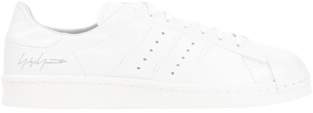 Witte Leren Superstar Sneakers Y-3 , White , Heren - 46 Eu,45 EU
