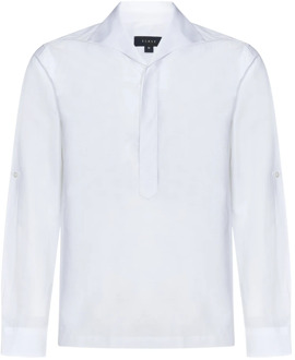 Witte Linnen Katoenen Overhemd Sease , White , Heren - L,M