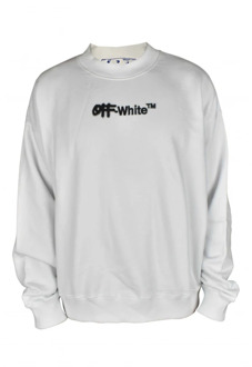 Witte Logo Sweatshirt Off White , White , Heren