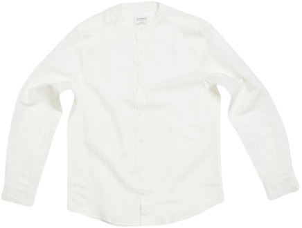 Witte Mandarin Kraag Shirt Gabba , White , Heren - 2XL