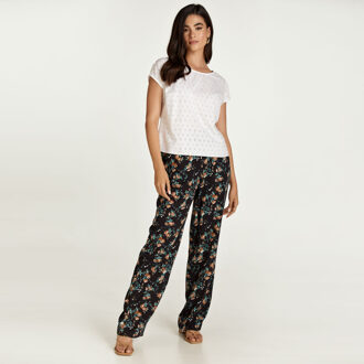 Witte mouwloze geborduurde top - EU 38 / UK 10