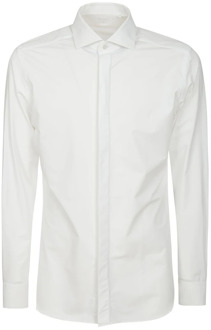 Witte Overhemd met Kraag en Manchetten Xacus , White , Heren - 2Xl,Xl,L,M,3Xl