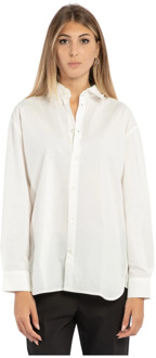 Witte Overhemd met Wijdvallende Achterkant A.p.c. , White , Dames - S,Xs