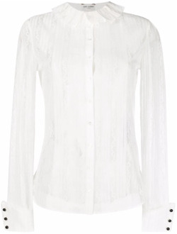 Witte Overhemd, Upgrade je Garderobe met dit Geweldige Overhemd Saint Laurent , White , Dames - XL