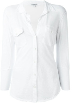 Witte Overhemden Collectie James Perse , White , Dames - M,S