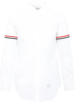 Witte Oxford Overhemd Klassieke Stijl Thom Browne , White , Heren - Xl,L,M