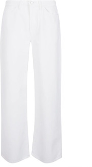 Witte Palazzo High Waist Jeans 3X1 , White , Dames - W27,W26