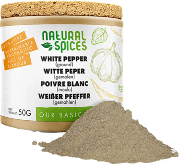 Witte peper gemalen - 50 gram