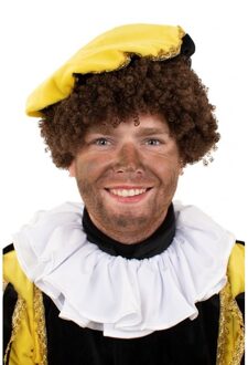 Witte Pieten kraag Trevira wit - Piet verkleedkraag - Pietenpak verkleed accessoire