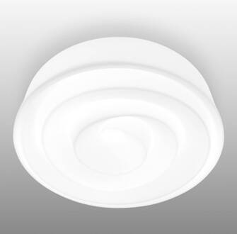 Witte plafondlamp Roselie wit, wit doorzichtig