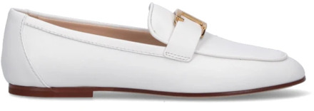 Witte platte schoenen Tod's , White , Dames - 38 Eu,38 1/2 Eu,40 Eu,41 EU
