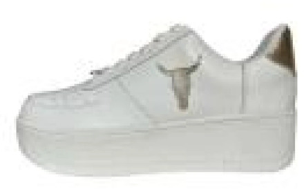 Witte+Gouden Reptiel Sneakers Windsor Smith , White , Dames - 41 Eu,36 Eu,40 Eu,39 Eu,38 Eu,37 EU