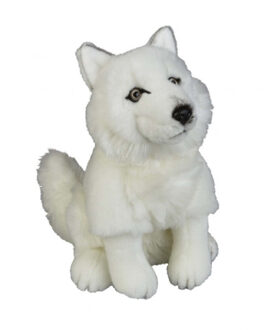 Witte poolwolven knuffels 28 cm knuffeldieren