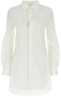 Witte Poplin Overhemd Marni , White , Dames - S,Xs,2Xs