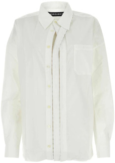Witte Poplin Overhemd Y/Project , White , Dames - XS