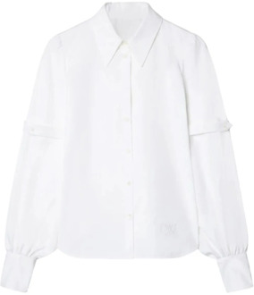 Witte Popline Bandjes Shirt Off White , White , Dames - M,S,Xs