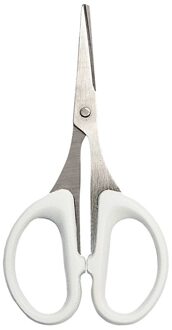 Witte precisie schaar spitse/rechte punt - 10 cm - Knutselen / hobby scharen - 3D kaarten maken