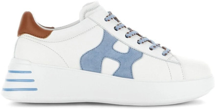 Witte Rebel Lage Sneakers Vrouwen Hogan , White , Dames - 35 1/2 Eu,35 EU