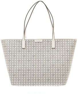 Witte Rits Ever-ready Winkel Tas Tory Burch , Gray , Dames - ONE Size