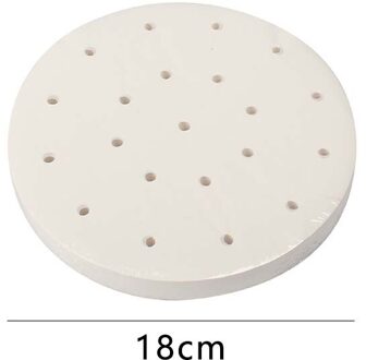 Witte Ronde Dumplings Mat Steamer Papier Stoomboot Non Stick Pads Bakken Gebak Dim Sum Papier Onder Stoom Mat Koken Gereedschap 50Pcs 18cm