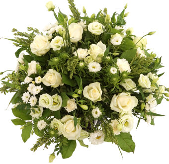 Witte rouwbloemen bestellen