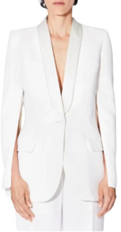 Witte Satijnen Luxe Mode Vest Barbara Bui , White , Dames - L,M,S