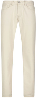 Witte Slim Fit Denim Jeans Tela Genova , Beige , Heren - W33,W31,W34,W38