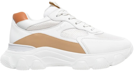 Witte Sneakers Hyperactive Leer Memory Foam Hogan , White , Dames - 39 Eu,35 1/2 Eu,36 Eu,36 1/2 EU
