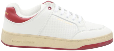 Witte Sneakers van Korrelig Kalfsleer Saint Laurent , White , Heren - 40 Eu,42 Eu,43 Eu,44 Eu,45 Eu,41 1/2 Eu,41 EU