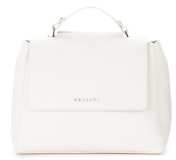 Witte Soft Small Leren Handtas Orciani , White , Dames - ONE Size