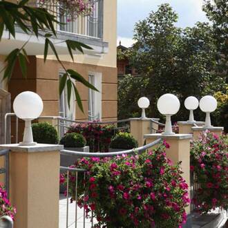 Witte sokkellamp, met kristalglas wit, helder