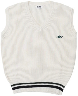 Witte Sportieve Vest Autry , White , Heren - Xl,L