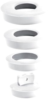 Witte Stop Met 3 Ringen